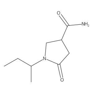 1-(Butan-2-yl)-5-oxopyrrolidine-3-carboxamide结构式