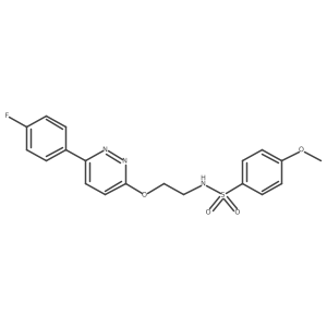 N-(2-((6-(4-fluorophenyl)pyridazin-3-yl)oxy)ethyl)-4-methoxybenzenesulfonamide Structure