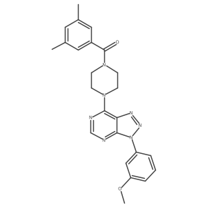 (3,5-dimethylphenyl)(4-(3-(3-methoxyphenyl)-3H-[1,2,3]triazolo[4,5-d]pyrimidin-7-yl)piperazin-1-yl)methanone Structure