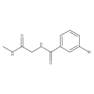 3-Bromo-N-(2-(methylamino)-2-oxoethyl)benzamide结构式
