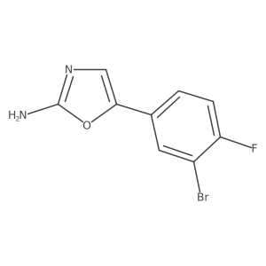 5-(3-Bromo-4-fluorophenyl)-1,3-oxazol-2-amine Structure