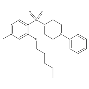 1-[(4-Methyl-2-pentyloxyphenyl)sulfonyl]-4-phenylpiperazine Structure