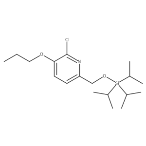 2-Chloro-3-propoxy-6-triisopropylsilanyloxymethyl-pyridine结构式