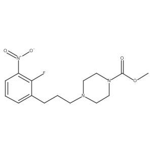 Methyl 4-[3-(2-fluoro-3-nitrophenyl)propyl]piperazine-1-carboxylate Structure