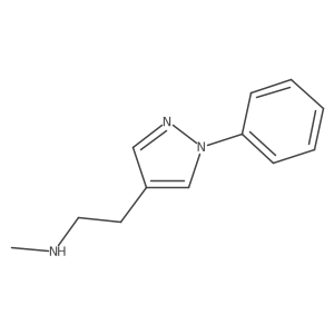 n-Methyl-2-(1-phenyl-1h-pyrazol-4-yl)ethan-1-amine结构式