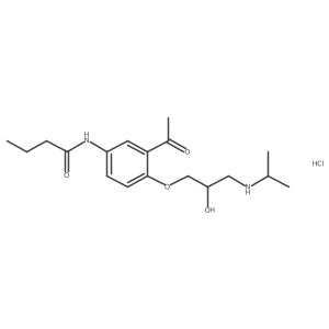 Acebutolol hydrochloride, (S)- Structure