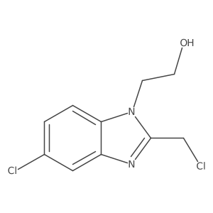2-[5-chloro-2-(chloromethyl)-1H-1,3-benzodiazol-1-yl]ethan-1-ol Structure