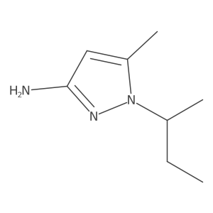 1-(butan-2-yl)-5-methyl-1H-pyrazol-3-amine结构式