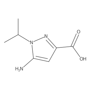 5-Amino-1-isopropyl-1H-pyrazole-3-carboxylic acid Structure