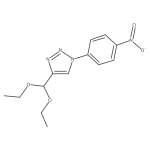 4-(diethoxymethyl)-1-(4-nitrophenyl)-1H-1,2,3-triazole结构式