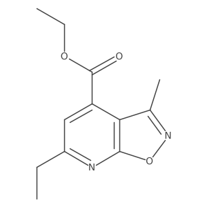 Ethyl 6-ethyl-3-methylisoxazolo[5,4-b]pyridine-4-carboxylate Structure