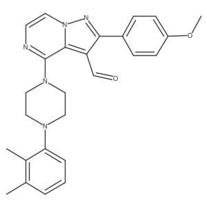 4-[4-(2,3-Dimethylphenyl)piperazin-1-yl]-2-(4-methoxyphenyl)pyrazolo[1,5-a]pyrazine-3-carbaldehyde结构式