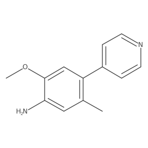 5-Methyl-2-(methyloxy)-4-(4-pyridinyl)aniline结构式