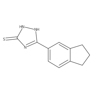 3-(2,3-dihydro-1H-inden-5-yl)-1H-1,2,4-triazole-5-thiol Structure