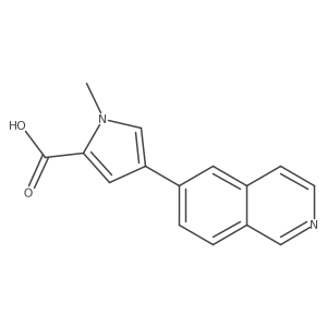 4-(6-Isoquinolinyl)-1-methyl-1h-pyrrole-2-carboxylic acid Structure