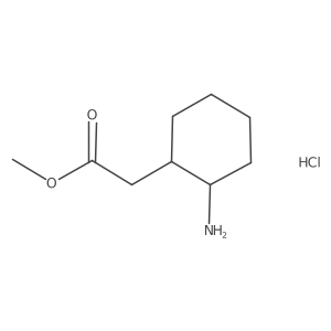 Rac-methyl 2-((1R,2S)-2-aminocyclohexyl)acetate hcl结构式