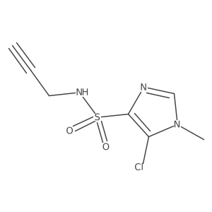 5-chloro-1-methyl-N-(prop-2-yn-1-yl)-1H-imidazole-4-sulfonamide Structure