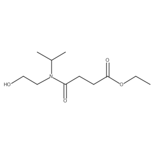 Ethyl 4-[2-hydroxyethyl(propan-2-yl)amino]-4-oxobutanoate结构式