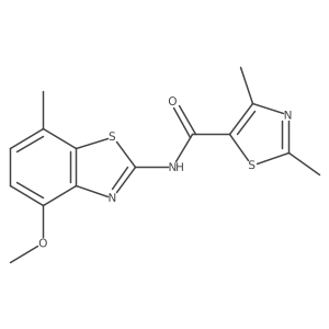 N-(4-methoxy-7-methylbenzo[d]thiazol-2-yl)-2,4-dimethylthiazole-5-carboxamide Structure