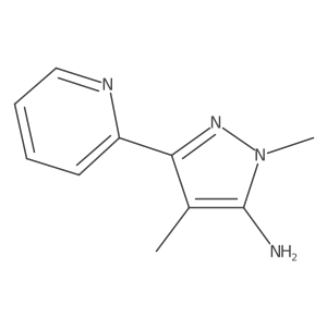1,4-Dimethyl-3-(pyridin-2-YL)-1H-pyrazol-5-amine Structure