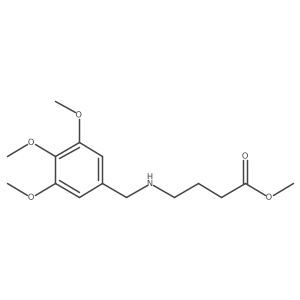 Methyl 4-[[(3,4,5-trimethoxyphenyl)methyl]amino]butanoate结构式