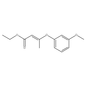 (E)-3-(3-methoxy-phenoxy)-but-2-enoic acid ethyl ester Structure