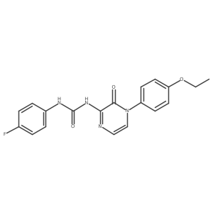 1-(4-(4-Ethoxyphenyl)-3-oxo-3,4-dihydropyrazin-2-yl)-3-(4-fluorophenyl)urea Structure