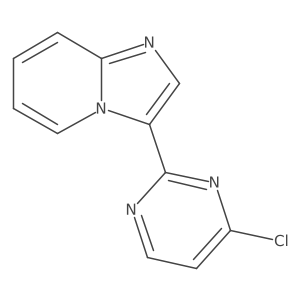 3-(4-Chloro-2-pyrimidinyl)imidazo[1,2-a]pyridine结构式