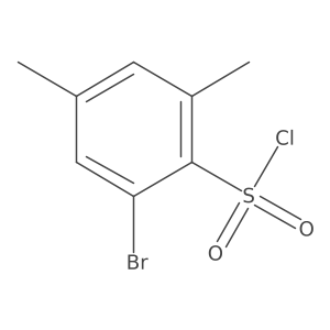 2-Bromo-4,6-dimethylbenzenesulfonyl chloride Structure