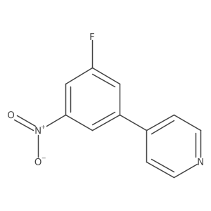 4-(3-Fluoro-5-nitrophenyl)pyridine Structure