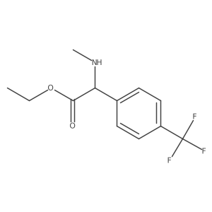Ethyl 2-(methylamino)-2-[4-(trifluoromethyl)phenyl]acetate Structure