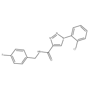 1-(2-chlorophenyl)-N-(4-fluorobenzyl)-1H-1,2,3-triazole-4-carboxamide Structure