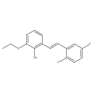 2-{(E)-[(2,5-difluorophenyl)imino]methyl}-6-ethoxyphenol Structure