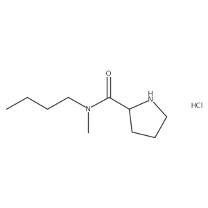 N-Butyl-N-methyl-2-pyrrolidinecarboxamide hydrochloride Structure