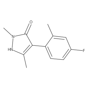 4-(4-fluoro-2-methylphenyl)-1,3-dimethyl-1H-pyrazol-5-ol Structure