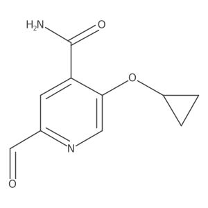 5-Cyclopropoxy-2-formylisonicotinamide结构式