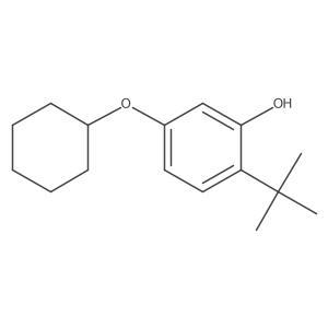 2-Tert-butyl-5-(cyclohexyloxy)phenol Structure