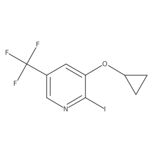 3-Cyclopropoxy-2-iodo-5-(trifluoromethyl)pyridine Structure