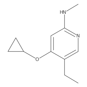 4-Cyclopropoxy-5-ethyl-N-methylpyridin-2-amine Structure