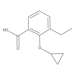 2-Cyclopropoxy-3-ethylbenzoic acid结构式