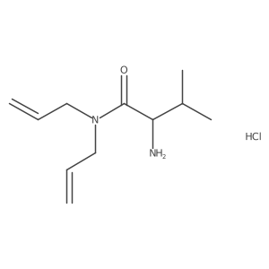 N,N-Diallyl-2-amino-3-methylbutanamide hydrochloride Structure