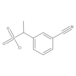 1-(3-Cyanophenyl)ethane-1-sulfonyl chloride结构式