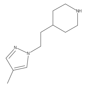 4-(2-(4-methyl-1H-pyrazol-1-yl)ethyl)piperidine Structure