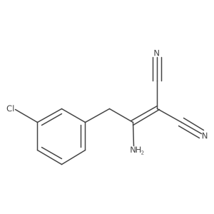 2-[1-Amino-2-(3-chloro-phenyl)-ethylidene]-malononitrile结构式