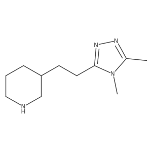 3-(2-(4,5-Dimethyl-4h-1,2,4-triazol-3-yl)ethyl)piperidine Structure