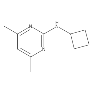 N-cyclobutyl-4,6-dimethylpyrimidin-2-amine结构式