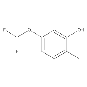 5-(Difluoromethoxy)-2-methylphenol结构式