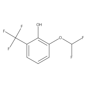 Phenol, 2-(difluoromethoxy)-6-(trifluoromethyl)-结构式