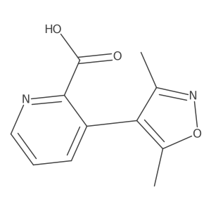 3-(3,5-Dimethyl-4-isoxazolyl)-2-pyridinecarboxylic acid Structure