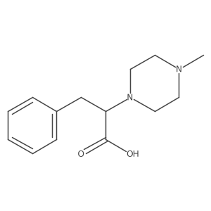 2-(4-Methylpiperazin-1-yl)-3-phenylpropanoic acid Structure